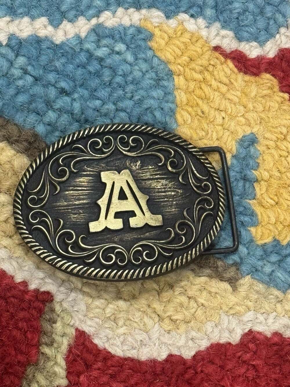 Montana Silversmiths Filigree Initial A Belt Buckle